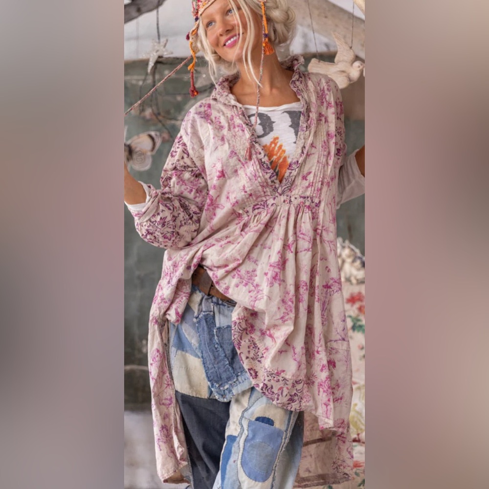 Magnolia Pearl European Patchwork Cordelia Night Shirt *Firm price*